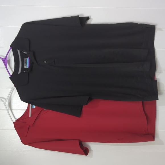 ❤️5/$25 Both Red and Black PGA Collar Air Flex Polo Shirts - Picture 1 of 6